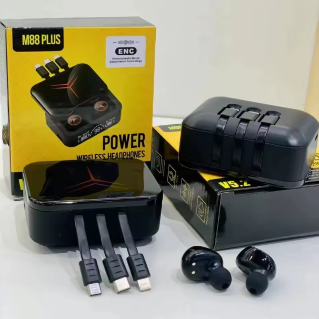 Audifonos M88 Pro | Cargador multiportatil